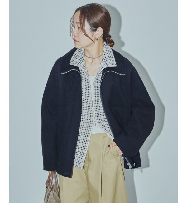 JOURNAL STANDARD「【ASIDE】スーパー140メルトンリバージップコート」|その他|ネイビー