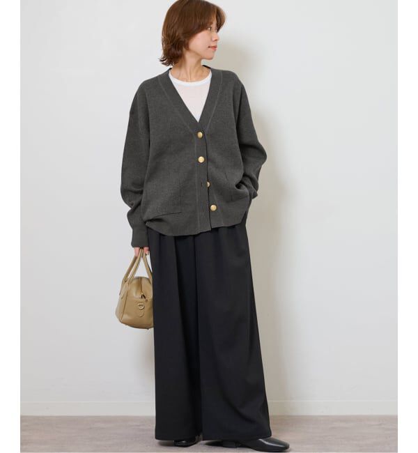 JOURNAL STANDARD relume「《一部WEB限定追加》コットンカシミヤミックスダブルニットVネックカーディガン」|カーディガン|