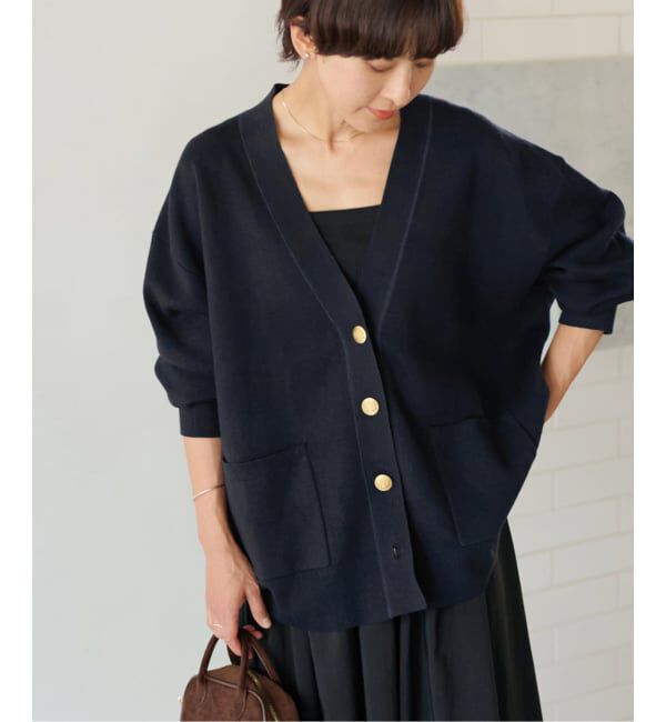 JOURNAL STANDARD relume「《一部WEB限定追加》コットンカシミヤミックスダブルニットVネックカーディガン」|カーディガン|