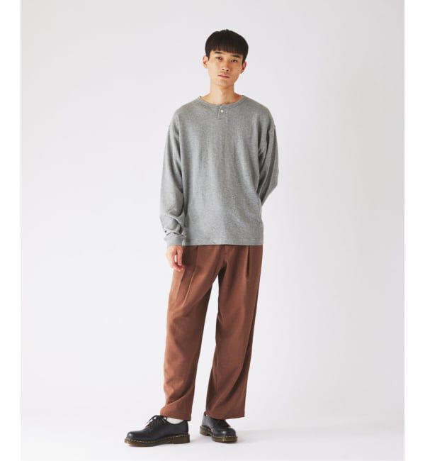 JOURNAL STANDARD relume「ブロック インレイ 1ボタン ヘンリーネック」|Tシャツ・カットソー|
