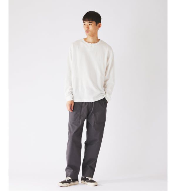 JOURNAL STANDARD relume「ブロック インレイ 1ボタン ヘンリーネック」|Tシャツ・カットソー|