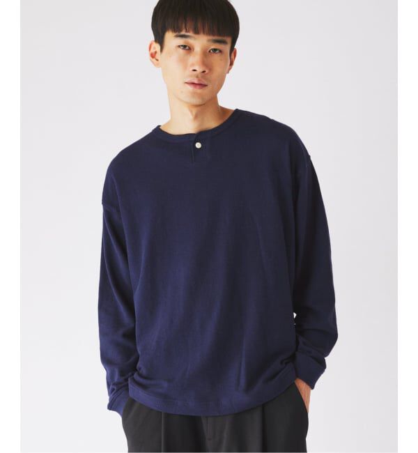 JOURNAL STANDARD relume「ブロック インレイ 1ボタン ヘンリーネック」|Tシャツ・カットソー|