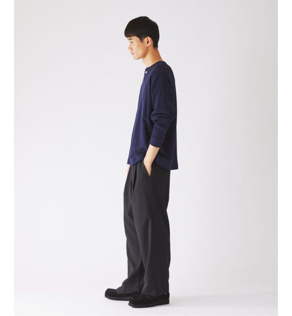 JOURNAL STANDARD relume「ブロック インレイ 1ボタン ヘンリーネック」|Tシャツ・カットソー|