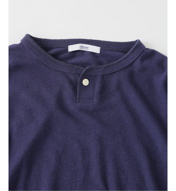JOURNAL STANDARD relume「ブロック インレイ 1ボタン ヘンリーネック」|Tシャツ・カットソー|