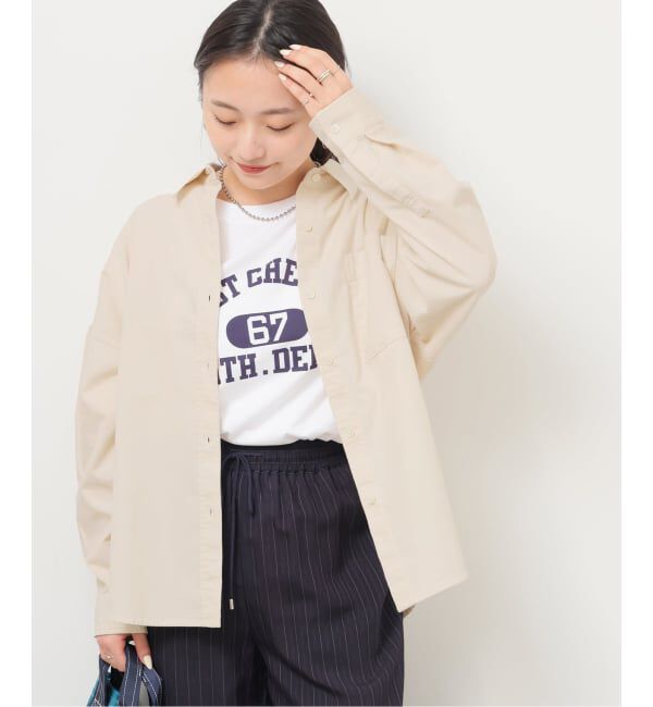 JOURNAL STANDARD relume「《追加》コットンコーデュロイオーバーサイズシャツ」|シャツ・ブラウス|