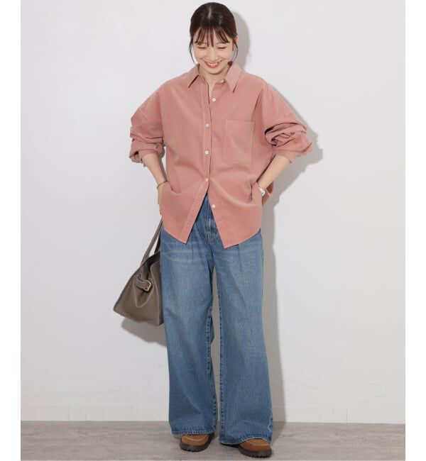 JOURNAL STANDARD relume「《追加》コットンコーデュロイオーバーサイズシャツ」|シャツ・ブラウス|