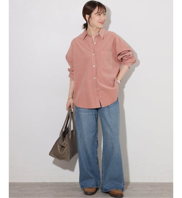 JOURNAL STANDARD relume「《追加》コットンコーデュロイオーバーサイズシャツ」|シャツ・ブラウス|