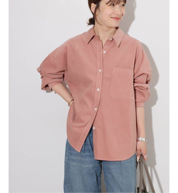JOURNAL STANDARD relume「《追加》コットンコーデュロイオーバーサイズシャツ」|シャツ・ブラウス|