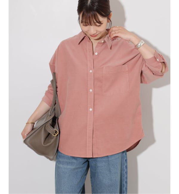 JOURNAL STANDARD relume「《追加》コットンコーデュロイオーバーサイズシャツ」|シャツ・ブラウス|
