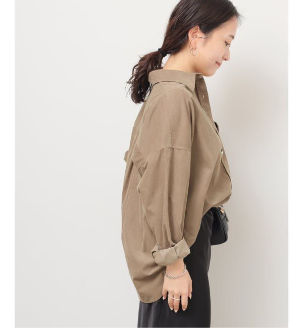 JOURNAL STANDARD relume「《追加》コットンコーデュロイオーバーサイズシャツ」|シャツ・ブラウス|
