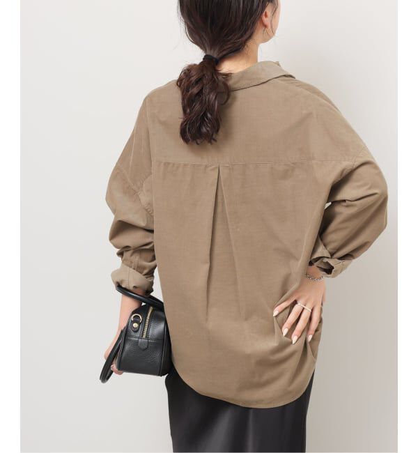 JOURNAL STANDARD relume「《追加》コットンコーデュロイオーバーサイズシャツ」|シャツ・ブラウス|