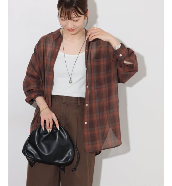 JOURNAL STANDARD relume「シアーボイルコットンチェックシャツ」|シャツ・ブラウス|