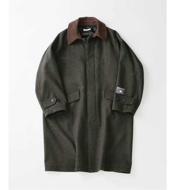 JOURNAL STANDARD relume「《予約》ハイランド ウール バルカラー コート」|ステンカラーコート|カーキ A