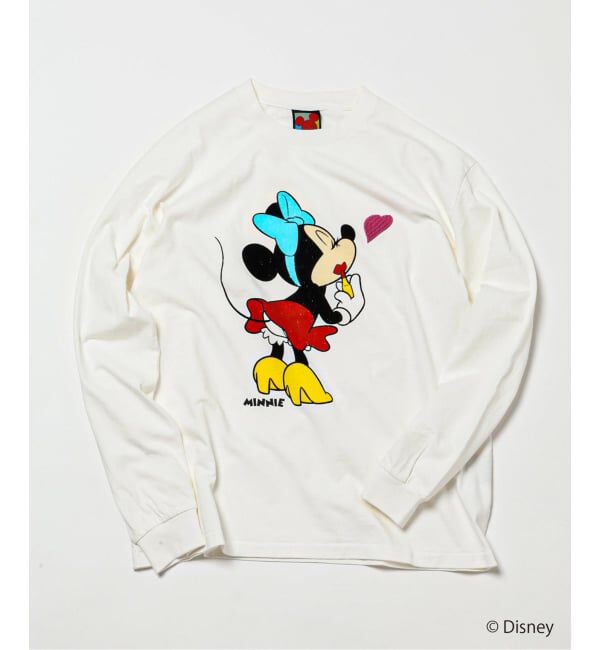 JOURNAL STANDARD relume「＜ミッキー＆フレンズ＞ ヴィンテージ加工 キャラクター ロンT」|Tシャツ・カットソー|ホワイト