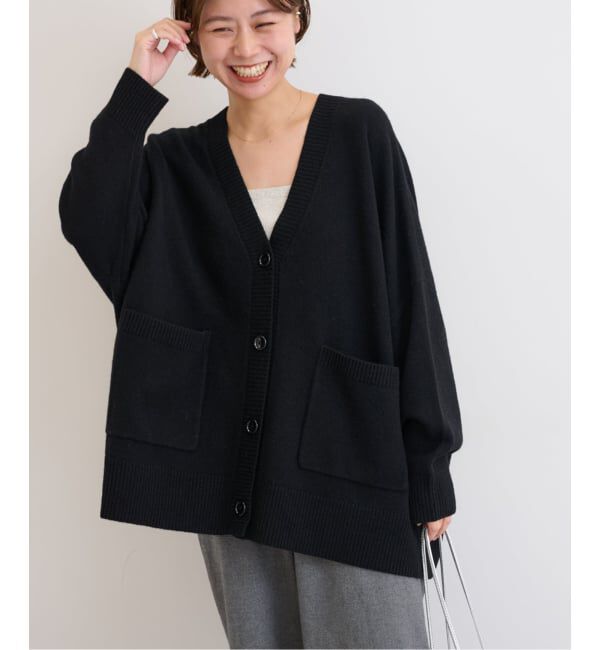 JOURNAL STANDARD relume「《追加予約》ラムウールビッグカーディガン」|カーディガン|ブラック