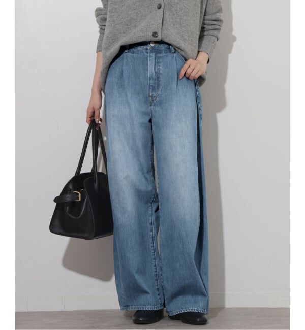 JOURNAL STANDARD relume「《予約》バレルレッグタックデニム」|デニム|ブルー A