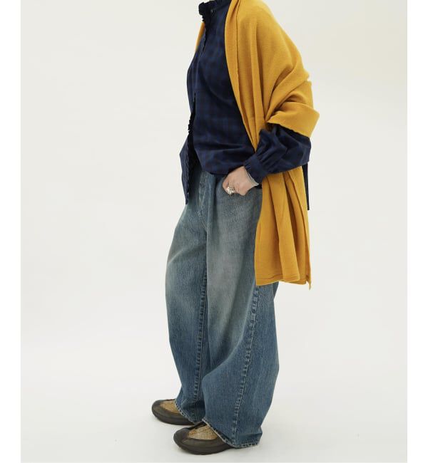 journal standard luxe「13OZデニム タックラウンドパンツ」|デニム|