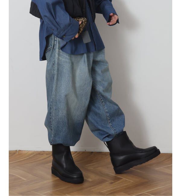 journal standard luxe「13OZデニム タックラウンドパンツ」|デニム|