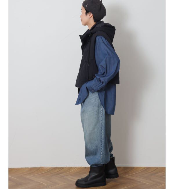 journal standard luxe「13OZデニム タックラウンドパンツ」|デニム|
