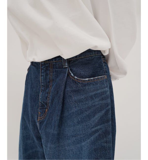 journal standard luxe「13OZデニム タックラウンドパンツ」|デニム|