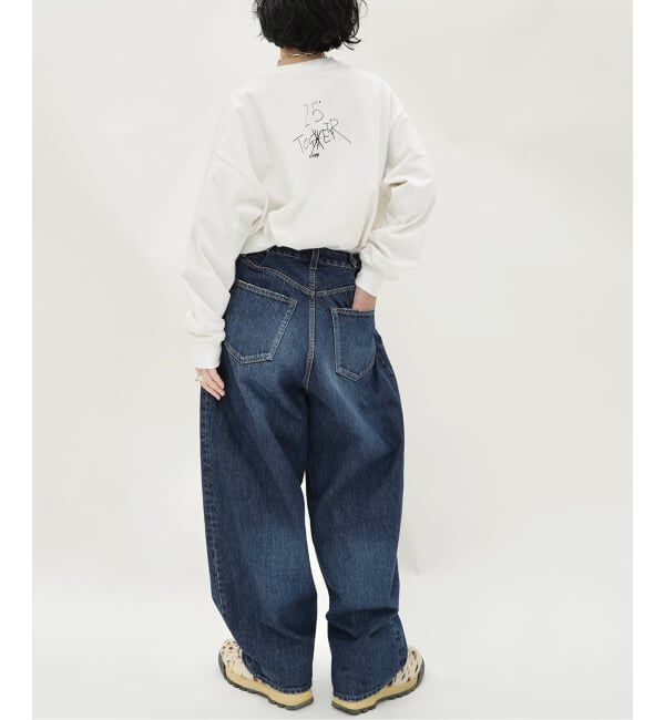 journal standard luxe「13OZデニム タックラウンドパンツ」|デニム|