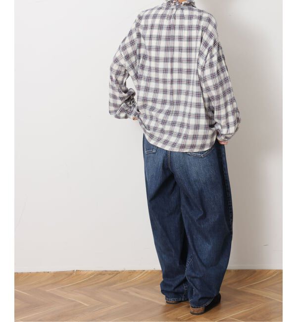 journal standard luxe「13OZデニム タックラウンドパンツ」|デニム|