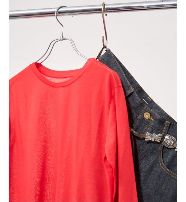 JOURNAL STANDARD「《追加2》CPシアースキンロング Tシャツ」|Tシャツ・カットソー|レッド