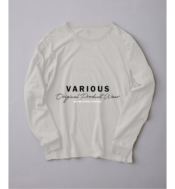 JOURNAL STANDARD relume「ヴァリアス ガーメントダイ ロンT」|Tシャツ・カットソー|ホワイト A