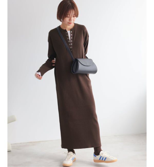 JOURNAL STANDARD relume「《WEB限定追加予約 / 新色》【MULTI FUNC+】ヘンリーネックニットワンピース」|ワンピース|