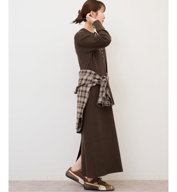 JOURNAL STANDARD relume「《WEB限定追加予約 / 新色》【MULTI FUNC+】ヘンリーネックニットワンピース」|ワンピース|