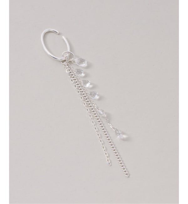 Spick and Span「【SAMH by LILAS】ミックスチェーンクォーツイヤーカフ SV（片耳）」|イヤーカフ|