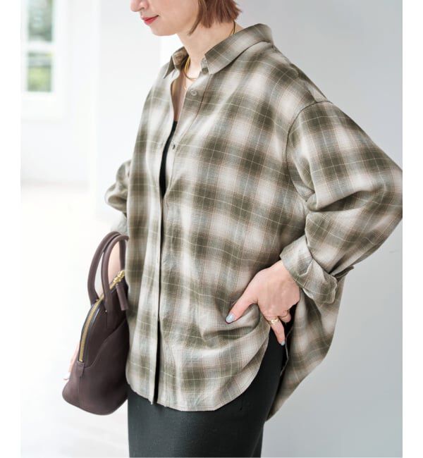 Spick and Span「ソフトオンブレチェックシャツ」|シャツ・ブラウス|