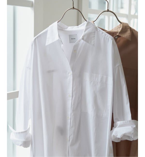 Spick and Span「《WEB限定カラー有り / 追加》50コットンオーバーシャツ」|シャツ・ブラウス|ホワイト