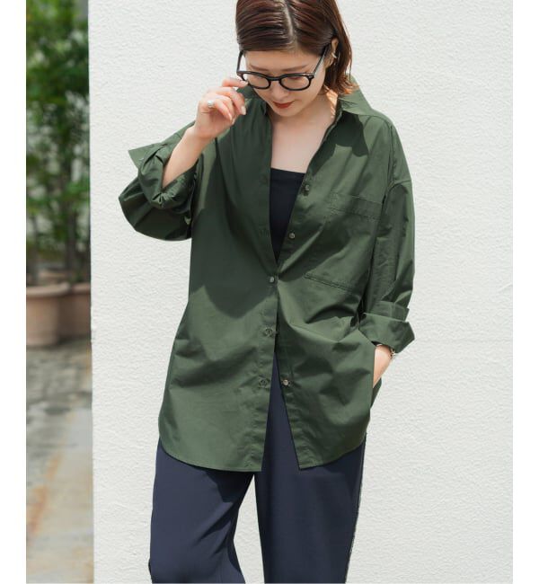Spick and Span「《WEB限定カラー有り / 追加》50コットンオーバーシャツ」|シャツ・ブラウス|