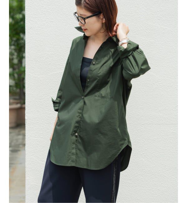Spick and Span「《WEB限定カラー有り / 追加》50コットンオーバーシャツ」|シャツ・ブラウス|
