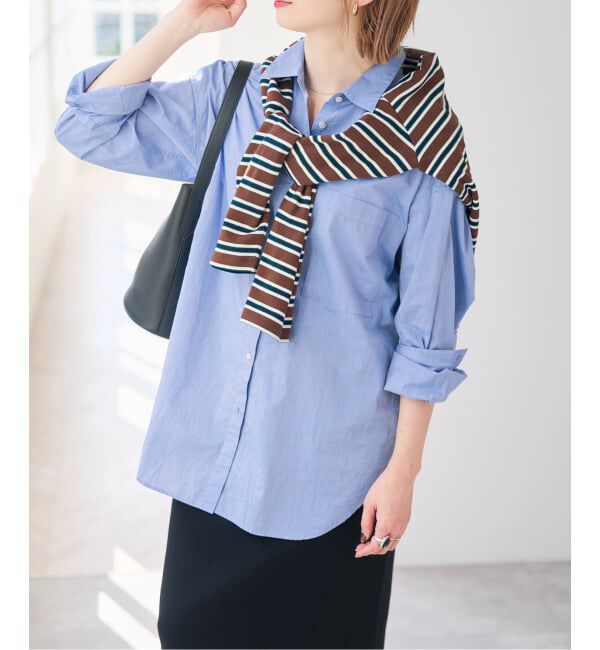 Spick and Span「《WEB限定カラー有り / 追加》50コットンオーバーシャツ」|シャツ・ブラウス|
