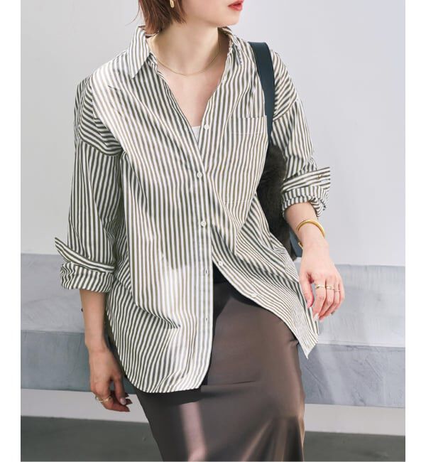 Spick and Span「《WEB限定カラー有り / 追加》50コットンオーバーシャツ」|シャツ・ブラウス|