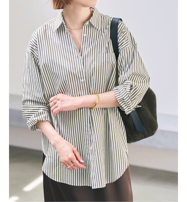 Spick and Span「《WEB限定カラー有り / 追加》50コットンオーバーシャツ」|シャツ・ブラウス|