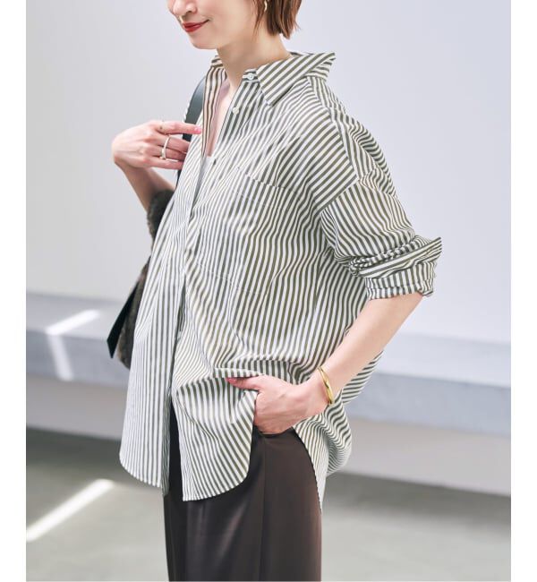 Spick and Span「《WEB限定カラー有り / 追加》50コットンオーバーシャツ」|シャツ・ブラウス|