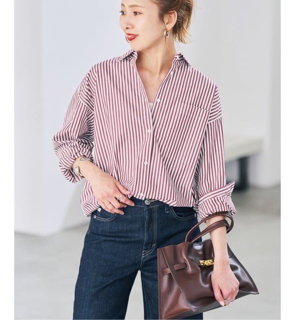 Spick and Span「《WEB限定カラー有り / 追加》50コットンオーバーシャツ」|シャツ・ブラウス|