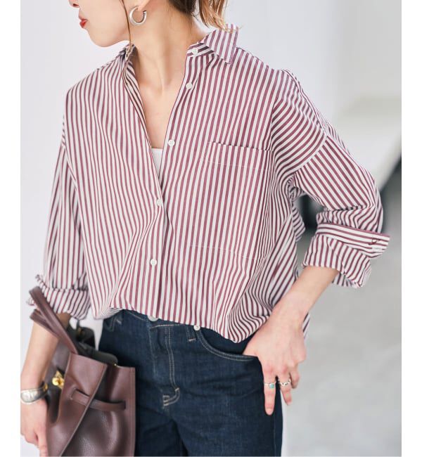 Spick and Span「《WEB限定カラー有り / 追加》50コットンオーバーシャツ」|シャツ・ブラウス|