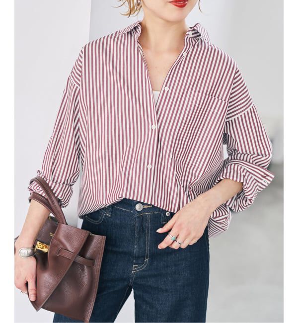 Spick and Span「《WEB限定カラー有り / 追加》50コットンオーバーシャツ」|シャツ・ブラウス|