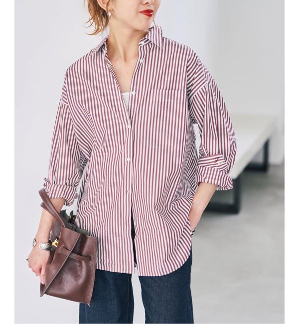 Spick and Span「《WEB限定カラー有り / 追加》50コットンオーバーシャツ」|シャツ・ブラウス|