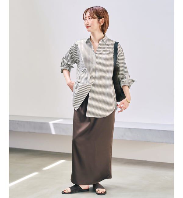 Spick and Span「《WEB限定カラー有り / 追加》50コットンオーバーシャツ」|シャツ・ブラウス|