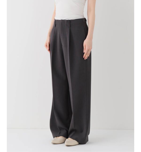 Spick and Span「ダブルクロス1タックパンツ」|スラックス|