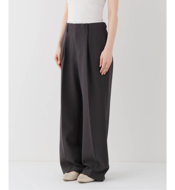 Spick and Span「ダブルクロス1タックパンツ」|スラックス|