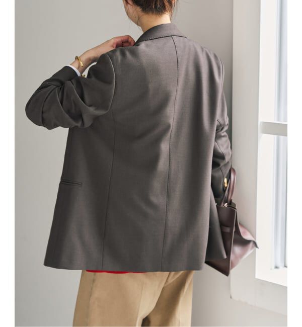 Spick and Span「《追加》ウールブレンドダブルブレストジャケット」|テーラードジャケット|