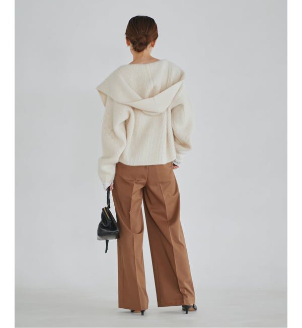 NOBLE「《追加・WEB限定カラーあり》エステルツイルストレッチスラックスパンツ」|スラックス|