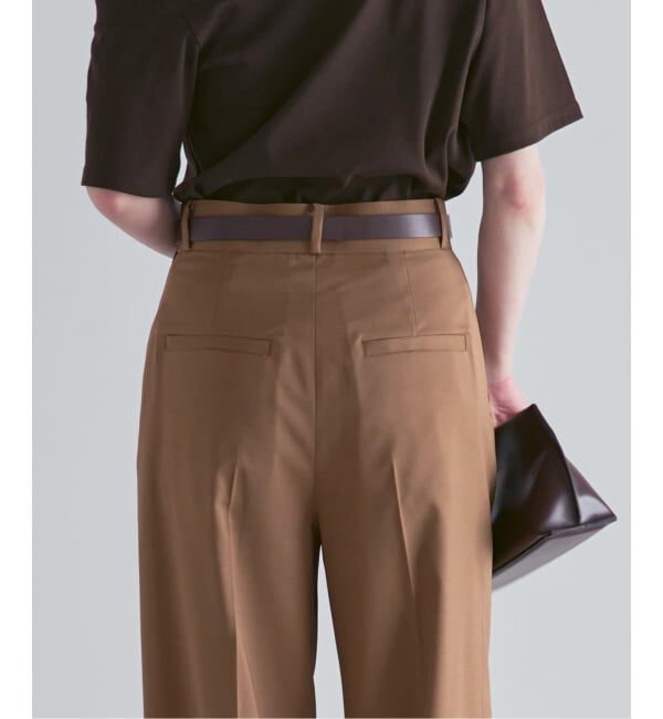 NOBLE「《追加・WEB限定カラーあり》エステルツイルストレッチスラックスパンツ」|スラックス|