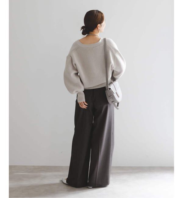 NOBLE「《追加・WEB限定カラーあり》エステルツイルストレッチスラックスパンツ」|スラックス|